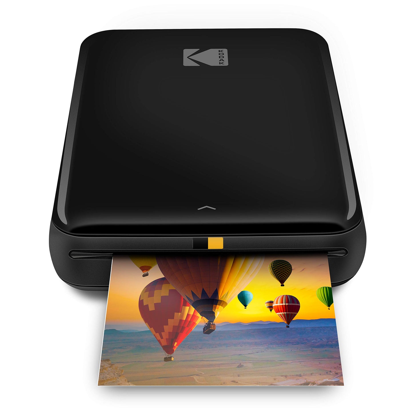 Tragbarer Mini-Fotodrucker für Smartphone – Sofortdruck in Farbe auf 2x3” Klebefotos, Kabelloser Fotodruck per Bluetooth, Kompatibel mit iOS & Android, Inklusive Bearbeitungs-App – Schwarz